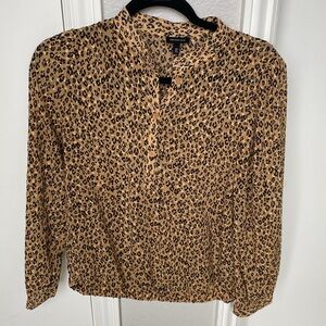 Who What Wear Leopard Blouse M